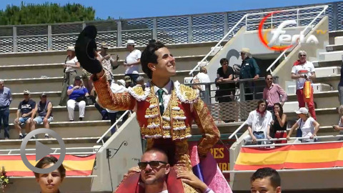 Istres. Carlos Olsina a hombros. Buena corrida de Pagès-Mailhan