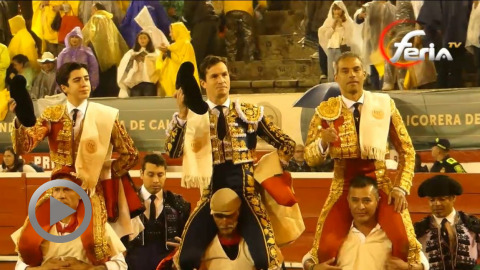 Manizales. Luis Bolívar, Daniel Luque y Marco Pérez a hombros